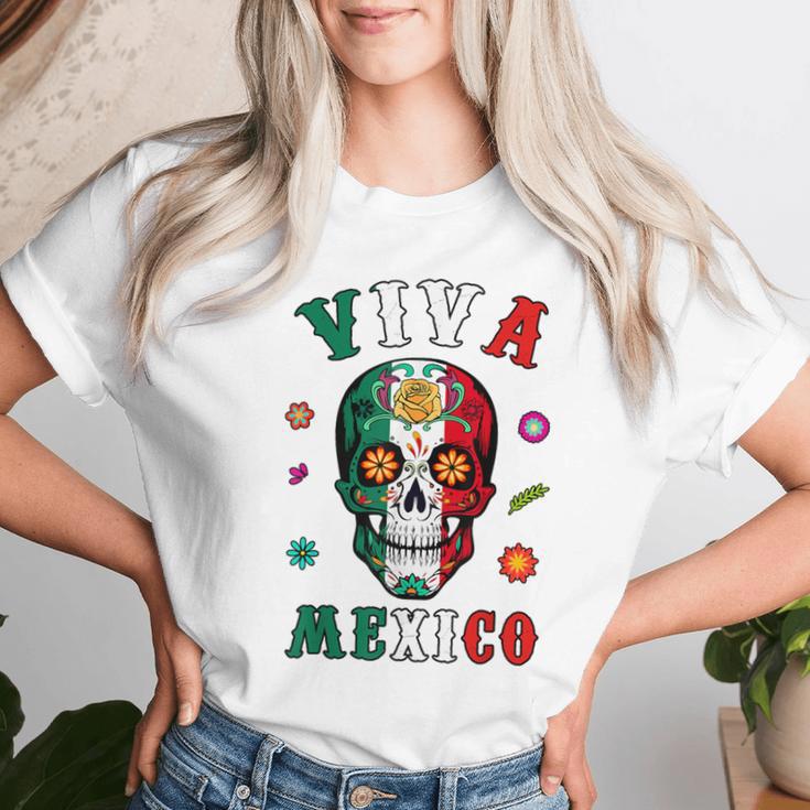 Viva Chemise Mexicaine Avec Drapeau Mexicain Tête De Mort Pour Homme Et  T-shirt femme | Cadeauxyz