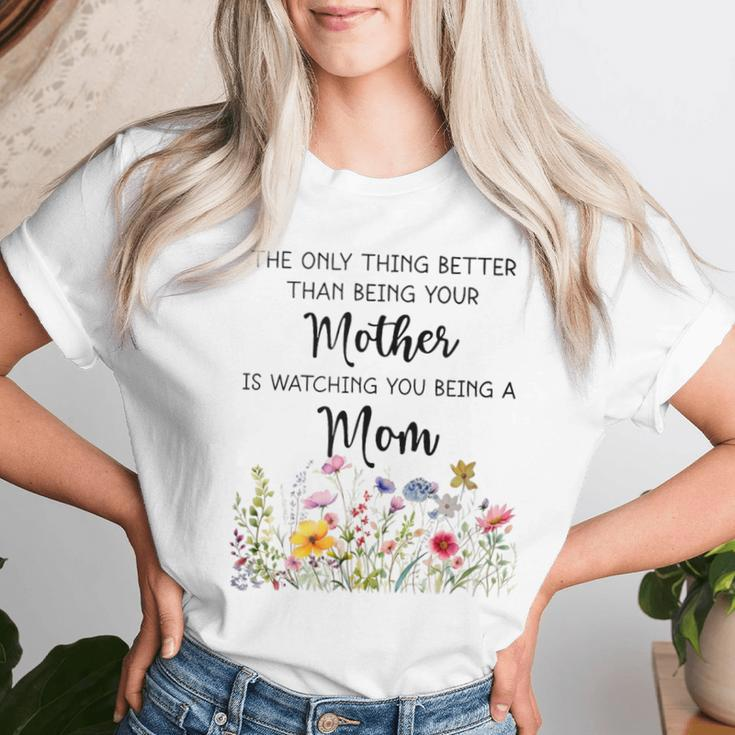 Watching You Be A Mom Mother's Day Women T-shirt Gifts for Her