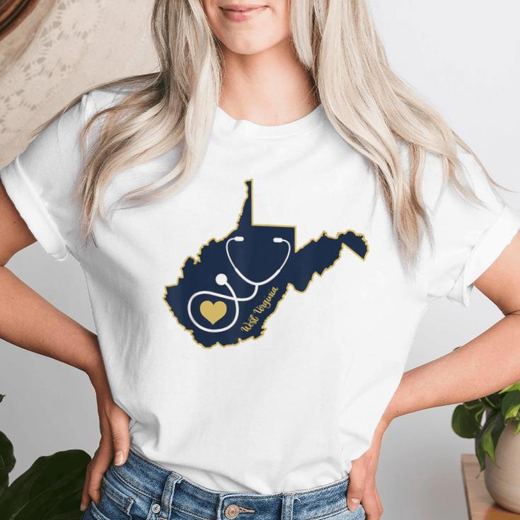 West Virginia Nurse And Medical Wv Women T-shirt Gifts for Her