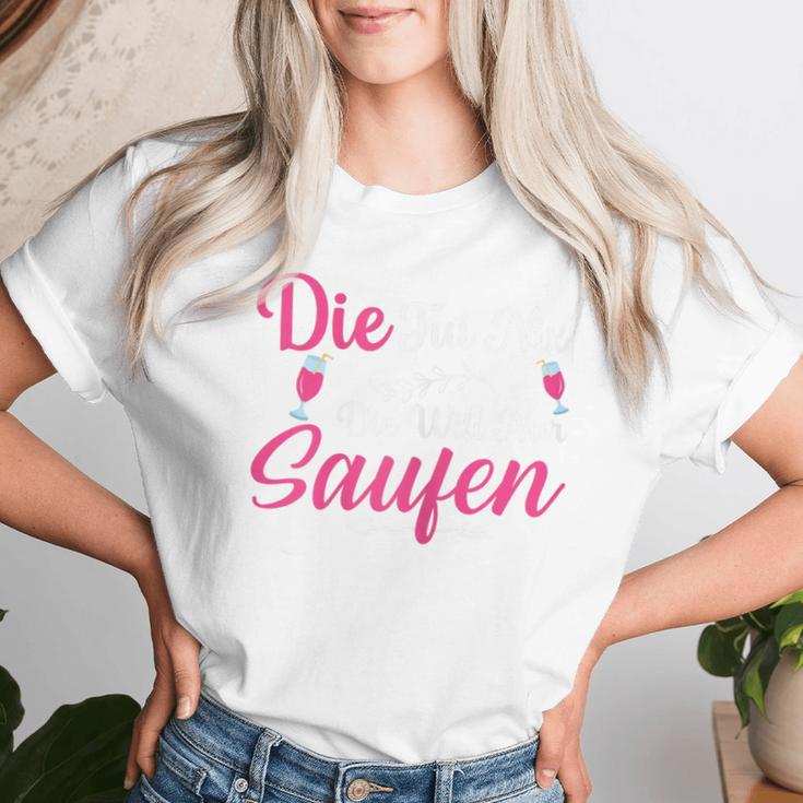 Women's Die Tut Nix Die Will Nur Saufen T-shirt Frauen Geschenke für Sie