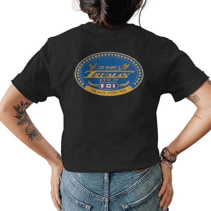 Uss Harry S Truman Cvn Womens T-shirt Back Print