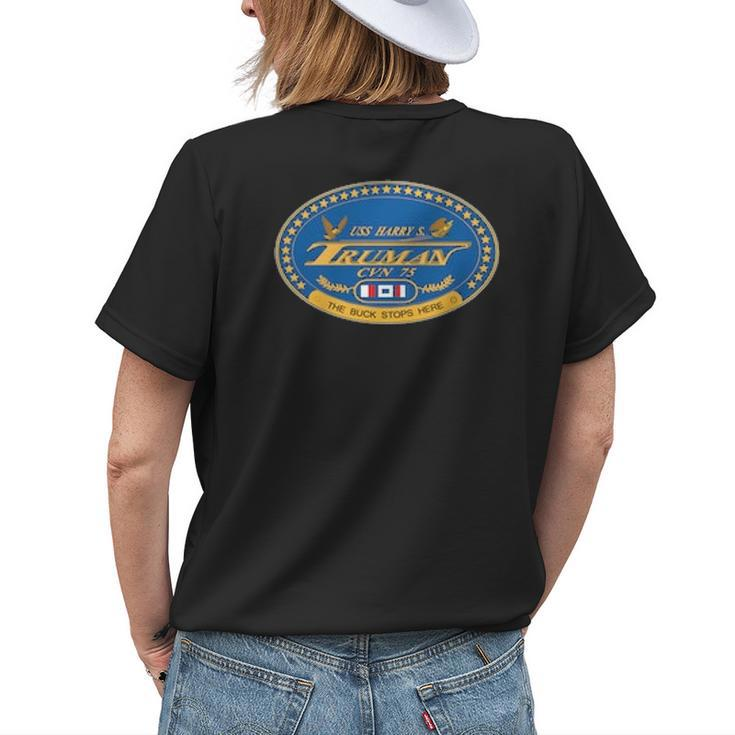 Uss Harry S Truman Cvn Womens T-shirt Back Print Gifts for Her