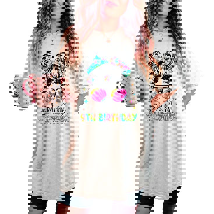 Bruh It's My 9Th Birthday 9 Year Old 9Th Birthday For Girl Women's Oversized Comfort T-shirt