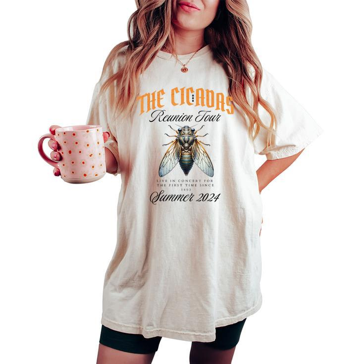 Cicada 2024 Comeback Tour Reunion Of Cicadas Women Women's Oversized Comfort T-shirt