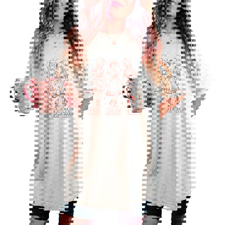 Kiss More Girls Nonbinary They Them Trans Pride Month Women's Oversized Comfort T-shirt