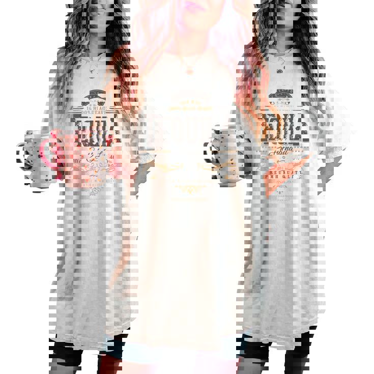 Mexican Tequila Cinco De Mayo Vintage Distressed Labell Women's Oversized Comfort T-shirt