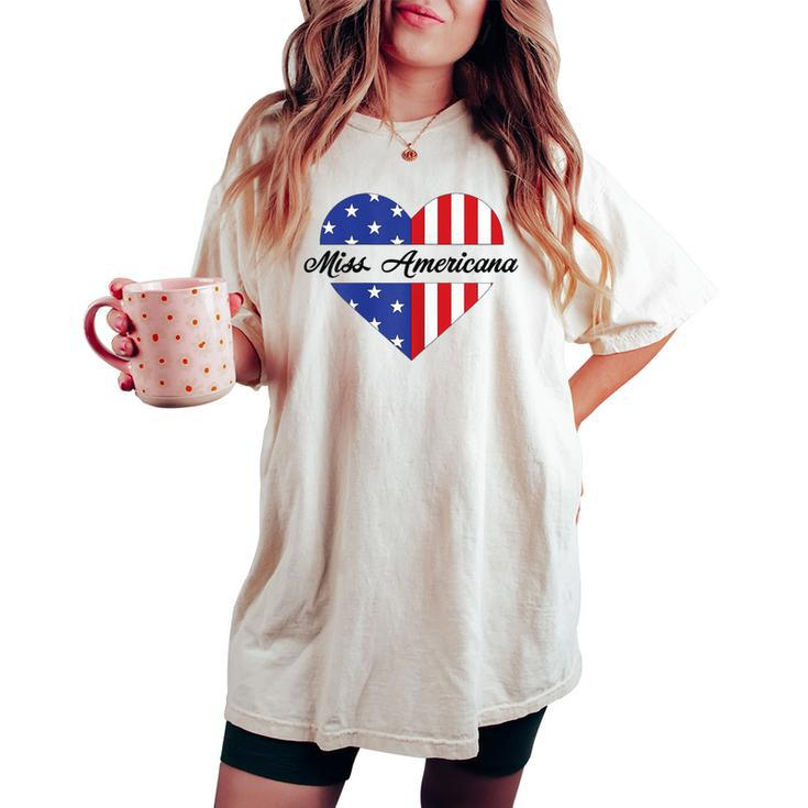 Miss Americana 4Th Of July Eras Swift Patriotic Women's Oversized Comfort T-shirt