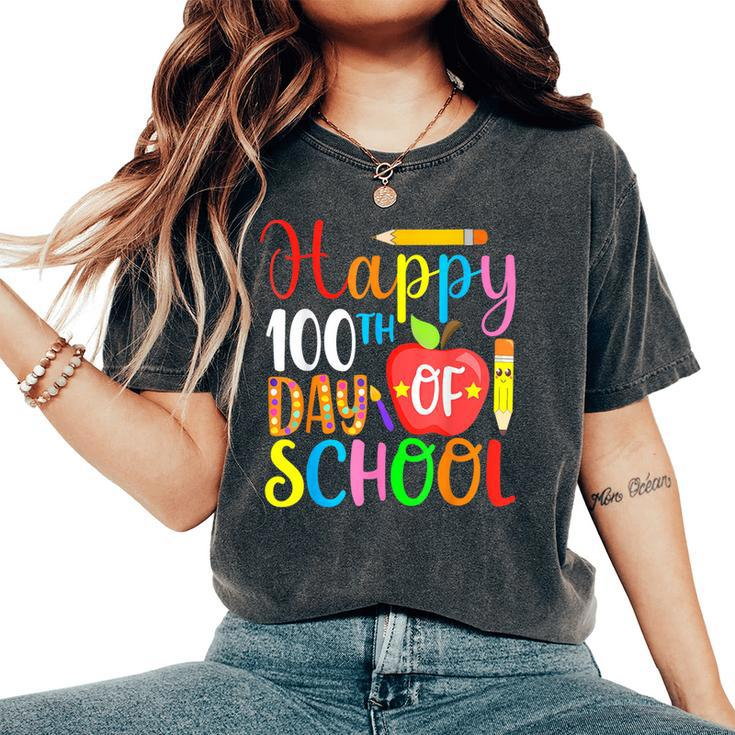 100 Days Of School Teacher And Student T Women's Oversized Comfort T-Shirt