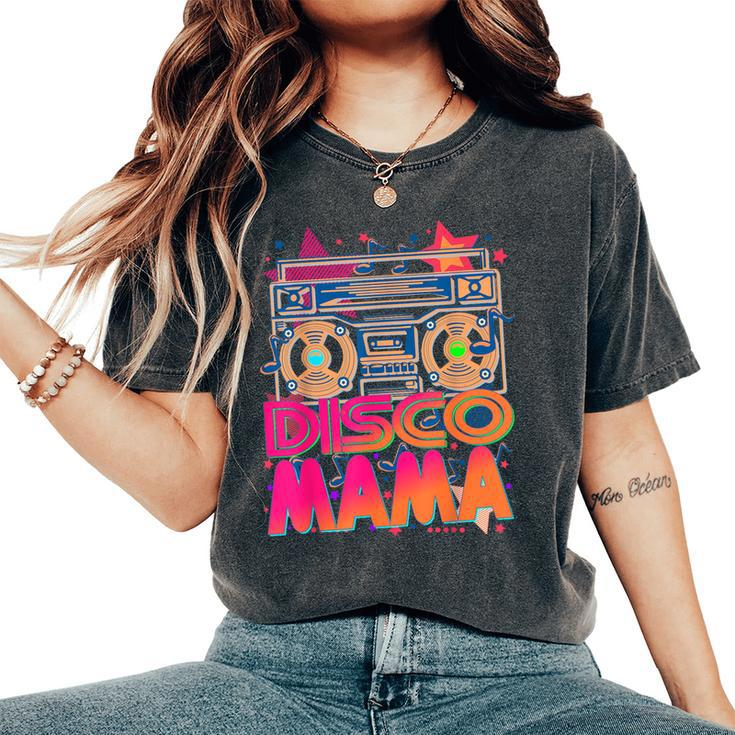 80S 90S Disco Mama Themed Vintage Retro Dancing Women's Oversized Comfort T-Shirt