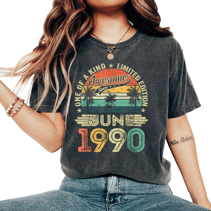 Awesome Since May 1990 Vintage 34Th Birthday Women Women's Oversized Comfort T-Shirt