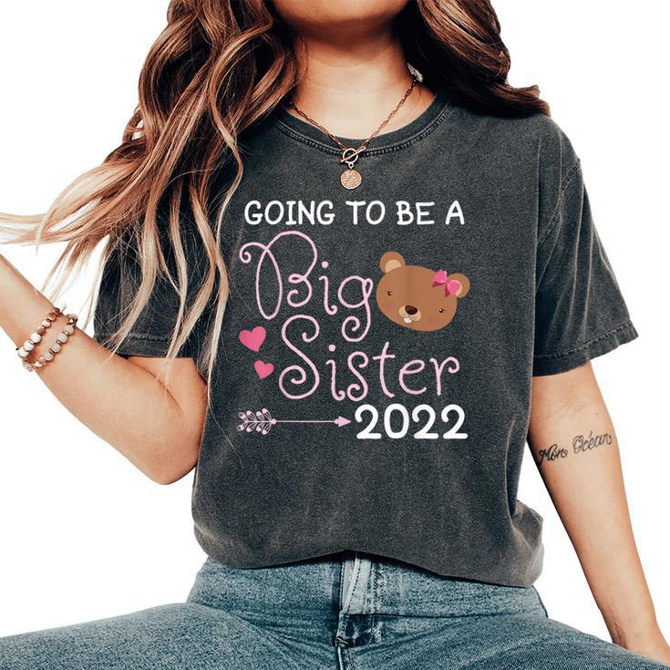 Become Big Sister 2022 Bear Sis Women's Oversized Comfort T-Shirt