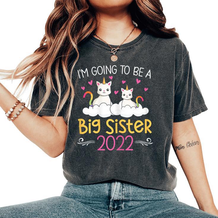 Become Big Sister Unicorn 2022 Women's Oversized Comfort T-Shirt