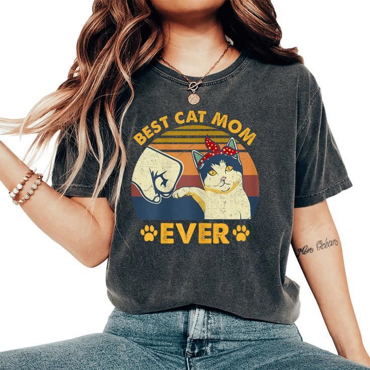 Best Cat Mom Ever Cute & Cat Mom Women's Oversized Comfort T-Shirt