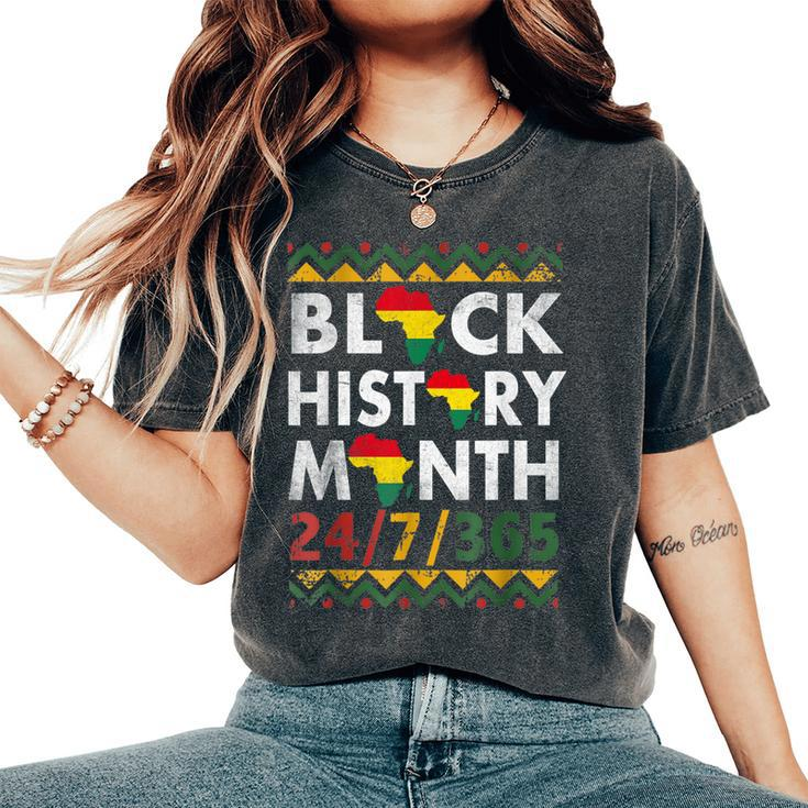 Black History Month African American Proud Men Women's Oversized Comfort T-Shirt