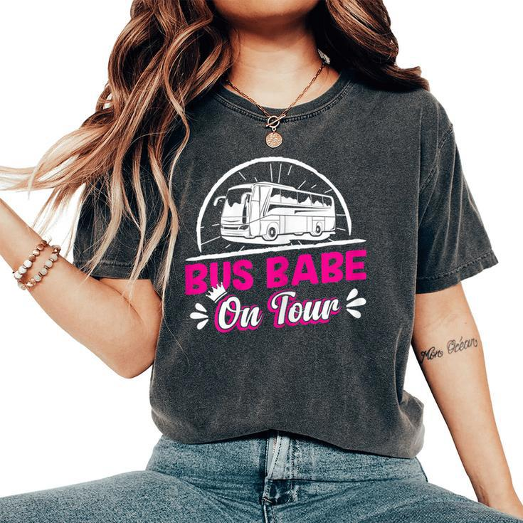 Bus Driver Bus Babe On Tour Women's Oversized Comfort T-Shirt