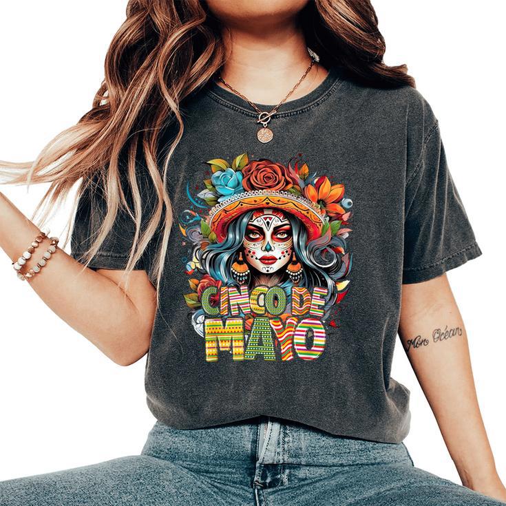 Cinco De Mayo Girl Mexican Fiesta 5 De Mayo Women's Oversized Comfort T-Shirt