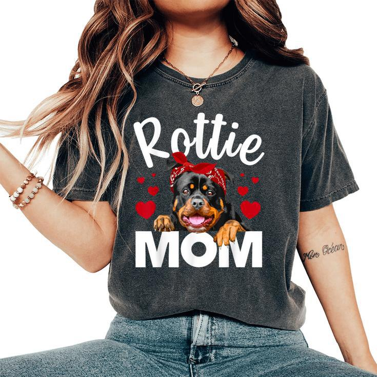 Cute Rottweiler For Mom Rottie Rottweiler Lover Women's Oversized Comfort T-Shirt