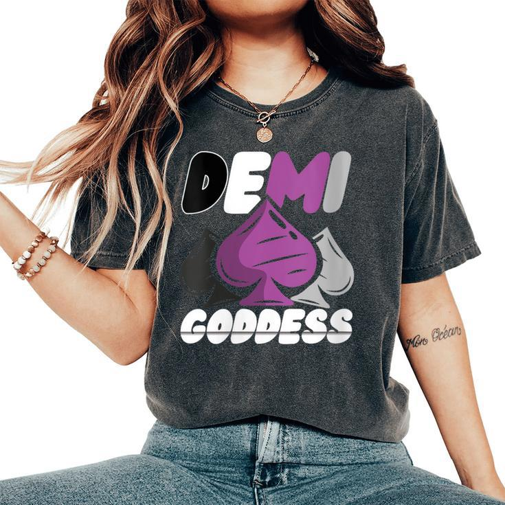 Demi Goddess Proud Demisexual Woman Demisexuality Pride Women's Oversized Comfort T-Shirt