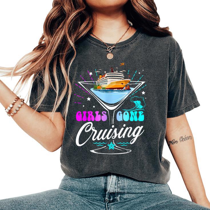 Cruising Squad 2024 Girls Gone Cruising Girl Love Trip Women's Oversized Comfort T-Shirt