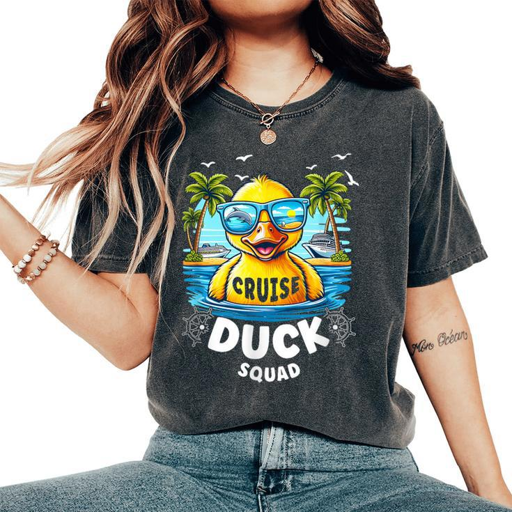 Duck Cruise Rubber Duck Squad Vaction Cruise Ship Women's Oversized Comfort T-Shirt