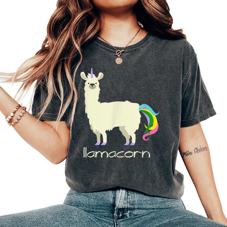 Llama & Unicorn T By Llamacorn Women's Oversized Comfort T-Shirt