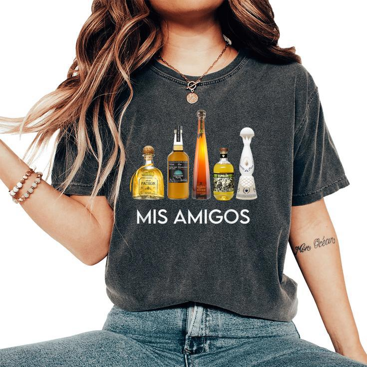Trendy Sarcastic Alcohol Mis Amigos Tequila Men Women's Oversized Comfort T-Shirt