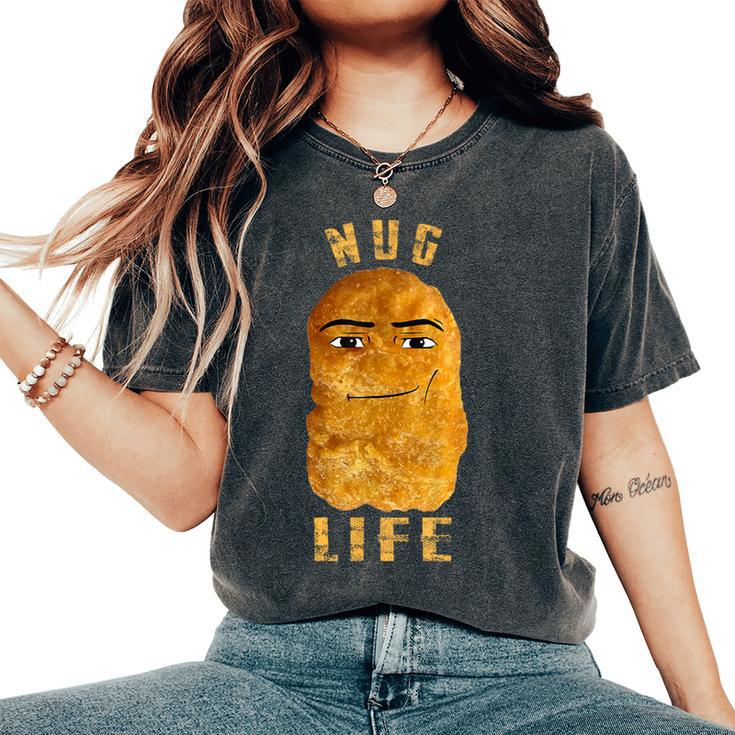 Gegagedigedagedago Nug Life Eye Joe Chicken Nugget Meme Women's Oversized Comfort T-Shirt