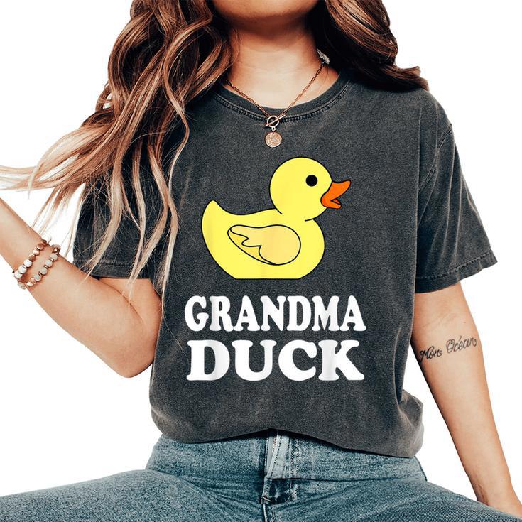 Grandma Duck  Mama Rubber Duck Lover Women's Oversized Comfort T-Shirt