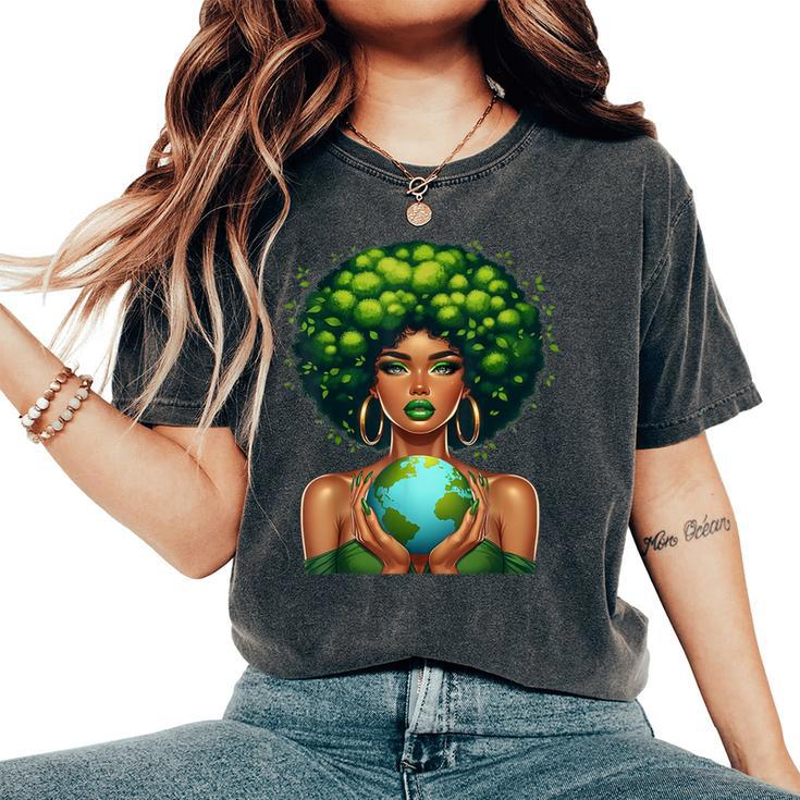 Green Mother Earth Day Gaia Save Our Planet Nature Recycling Women's Oversized Comfort T-Shirt