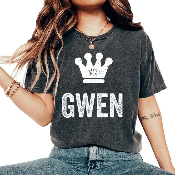 Gwen The Queen Crown & Name Called Gwen Women's Oversized Comfort T-Shirt
