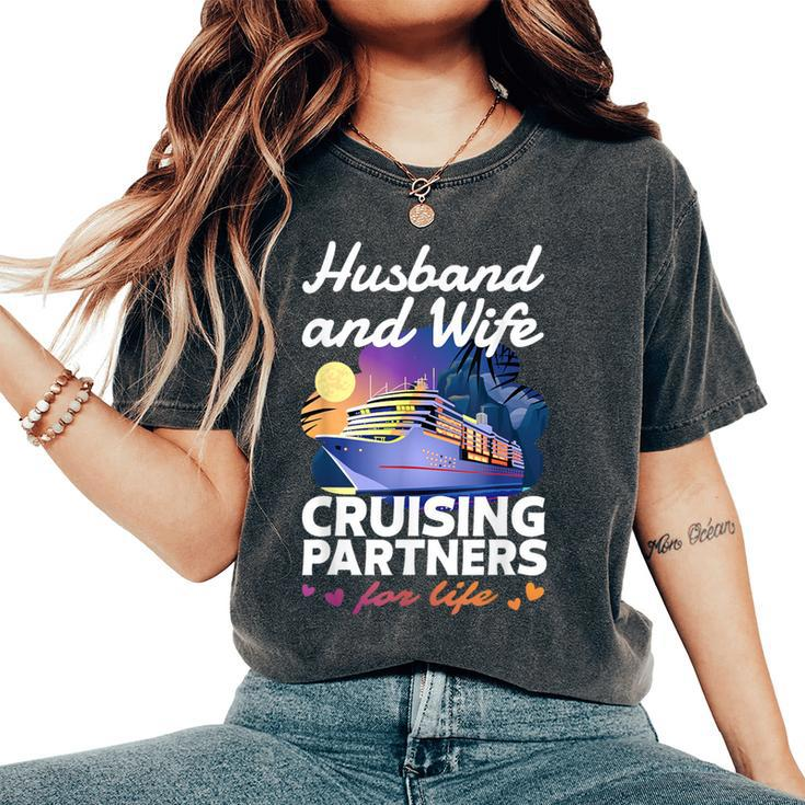 Husband And Wife Cruise 2024 Matching Couple Outfits Women's Oversized Comfort T-Shirt