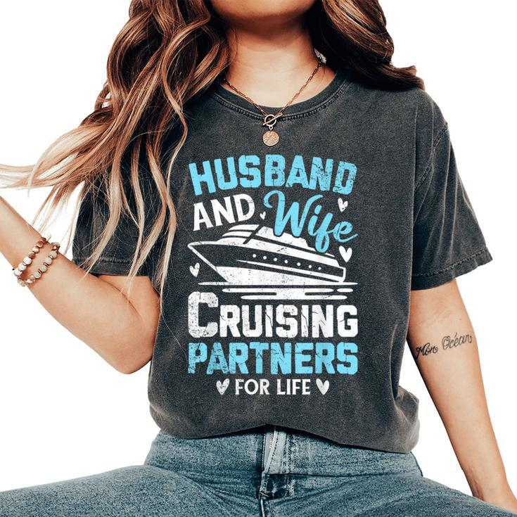 Husband And Wife Cruising Partners For Life Cruise Ship Women's Oversized Comfort T-Shirt