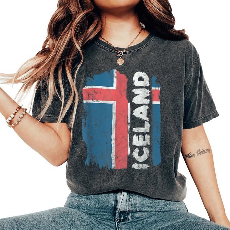 Icelandic Pride Proud Iceland Flag Men Women's Oversized Comfort T-Shirt