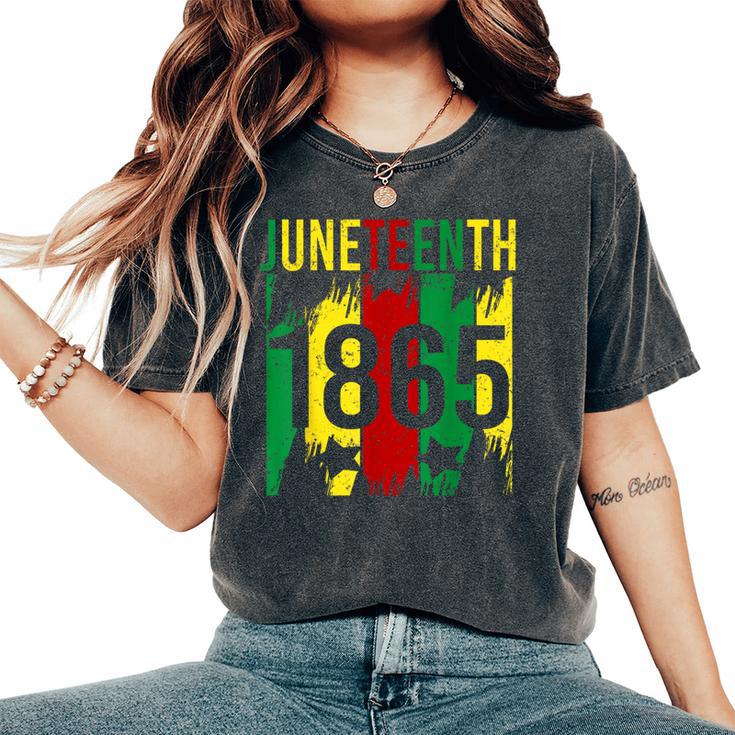 Junenth 2024 Celebrate Black Freedom 1865 Women Women's Oversized Comfort T-Shirt