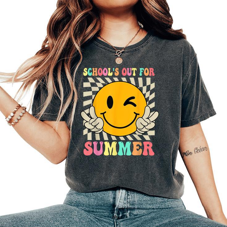 Last Day Of School Schools Out For Summer Teacher Kid Women's Oversized Comfort T-Shirt