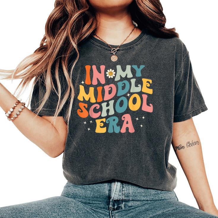 In My Middle School Era Back To School Outfits For Teacher Women's Oversized Comfort T-Shirt