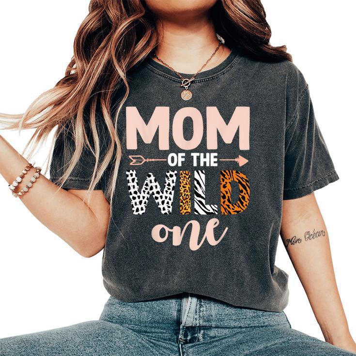 Mom And Dad Of The Wild One Birthday Girl Family Party Decor Women's Oversized Comfort T-Shirt