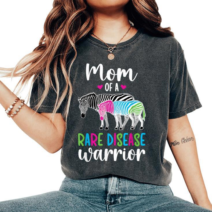 Mom Of A Rare Disease Warrior Mom Rare Disease Awareness Women's Oversized Comfort T-Shirt