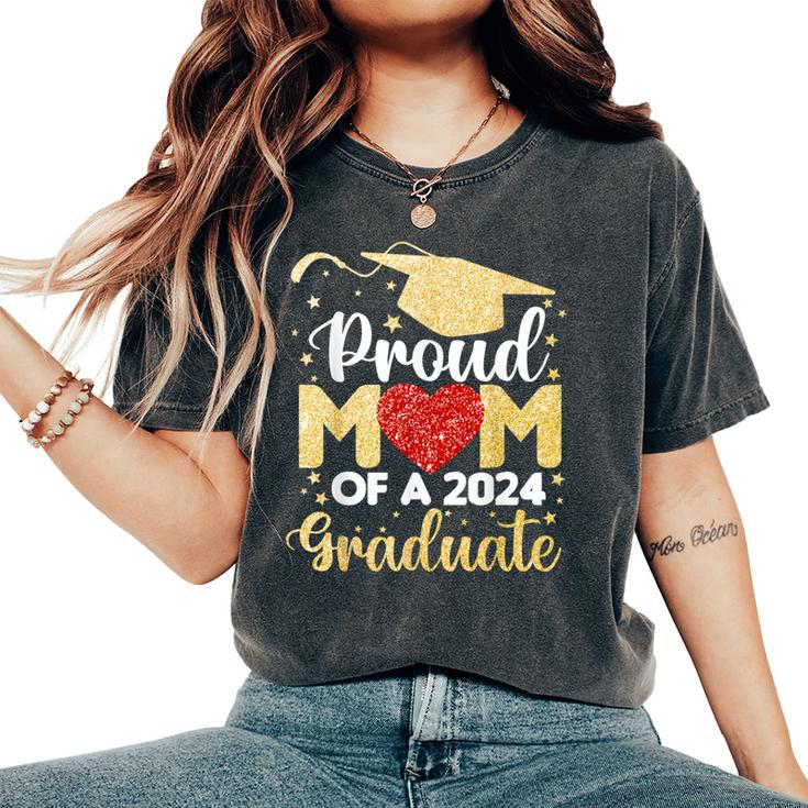 Mom Senior 2024 Proud Mom Of A Class Of 2024 Graduation Women's Oversized Comfort T-Shirt