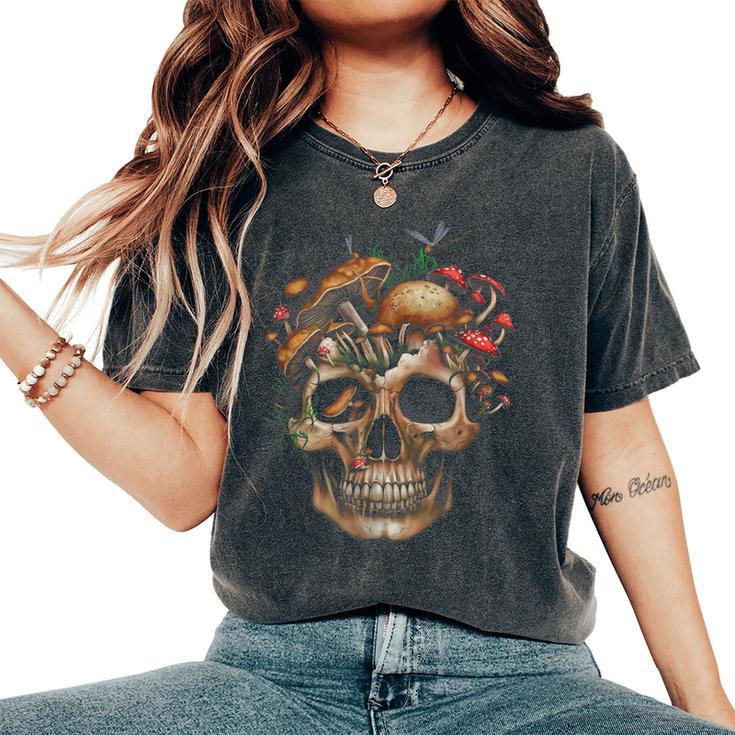 Mushroom Skull Cute Hippie Mushroom For Men' Boys Girl Women's Oversized Comfort T-Shirt