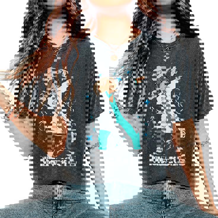 Off Duty Save Yourself Tie Dye Nurse Life Women Women s Oversized Comfort T Shirt Seseable CA