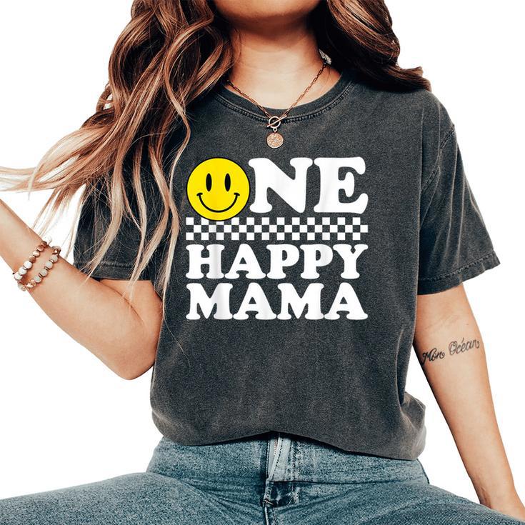 One Happy Dude Mama 1St Birthday Family Matching Women's Oversized Comfort T-Shirt