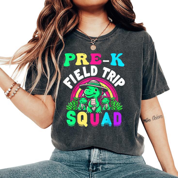 Pre-K Field Trip Squad Preschool Teacher Field Day School Women's Oversized Comfort T-Shirt