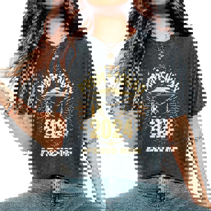 Prom Squad 2024 Graduate Prom Class Of 2024 Proud Mom Women's Oversized Comfort T-Shirt