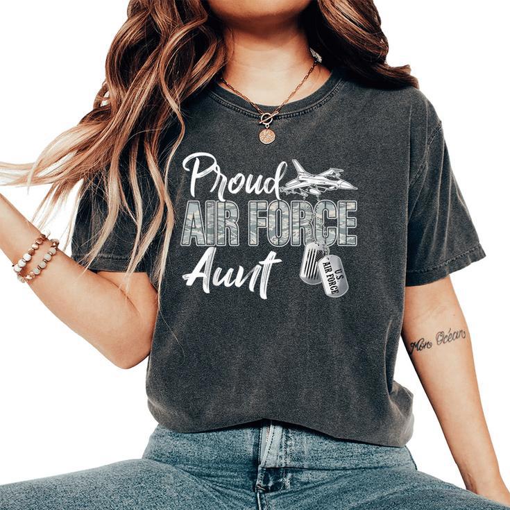 Proud Air Force Aunt Air Force Graduation Usaf Aunt Women's Oversized Comfort T-Shirt