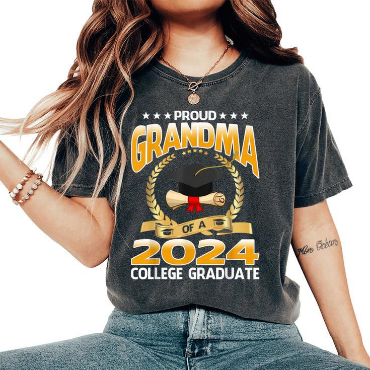 Proud Grandma Of A 2024 College Graduate Women's Oversized Comfort T-Shirt