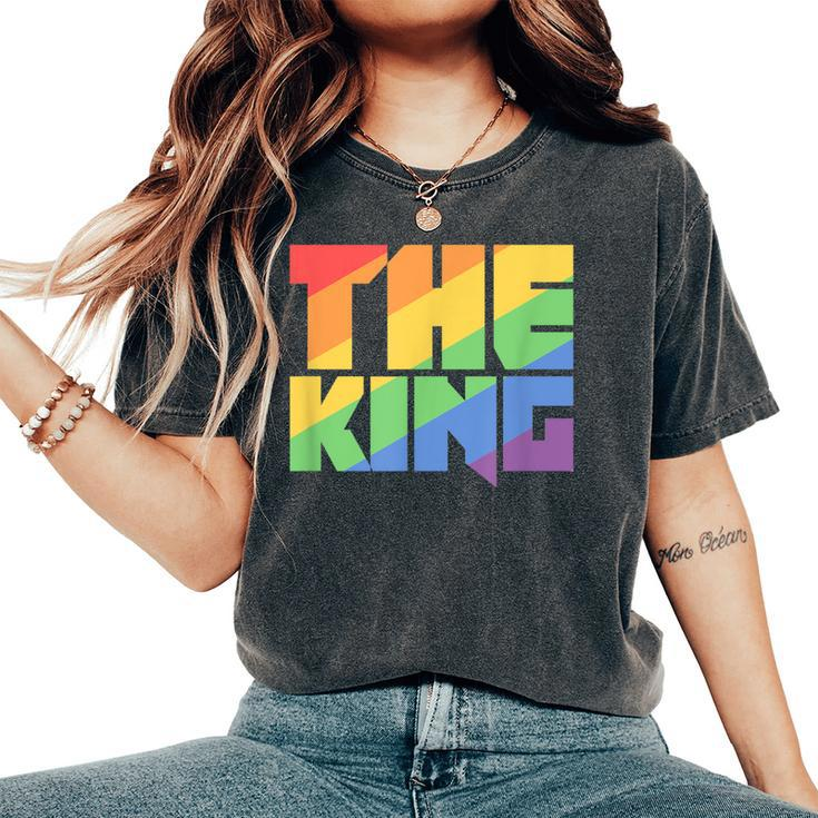 Rainbow Lgbtq Drag King Women's Oversized Comfort T-Shirt
