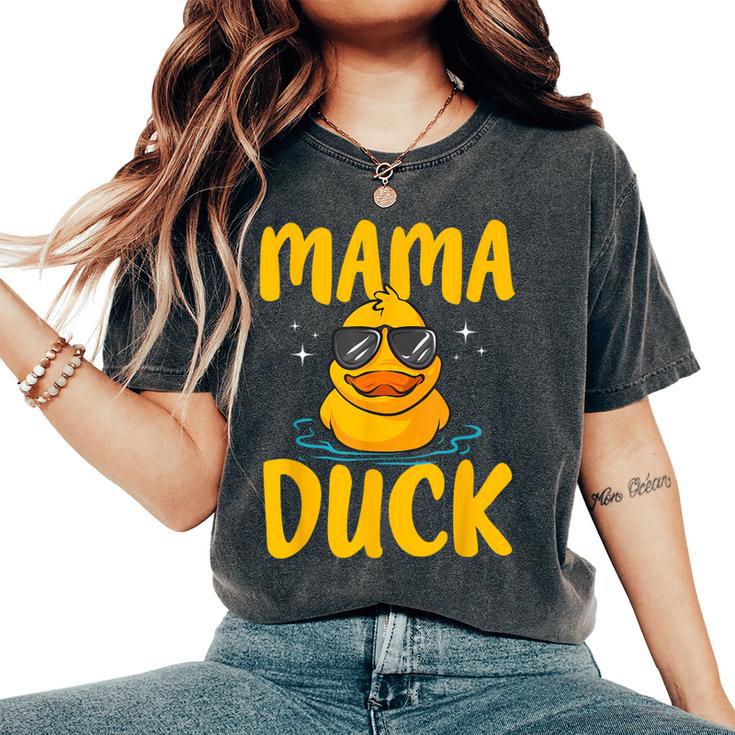 Rubber Duckies Mama Duck Rubber Duck Women's Oversized Comfort T-Shirt