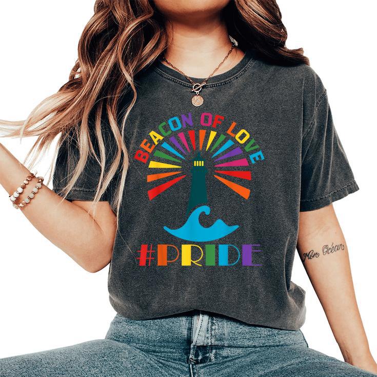 San Francisco Pride 2024 Beacon Of Love Rainbow Transgender Women's Oversized Comfort T-Shirt