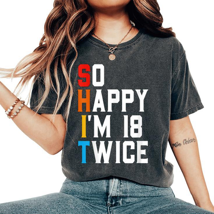 Sarcastic 36 Years Old Bday Vintage 36Th Birthday Women's Oversized Comfort T-Shirt